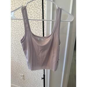 RVCA Women's Fog Knit Slate Tank Top Size S